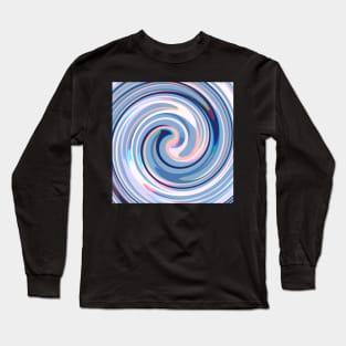 Swirl of Abstract Lines Of Soft Colors Long Sleeve T-Shirt